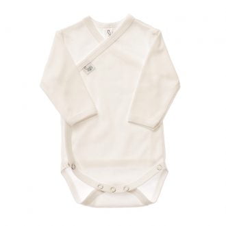 Sivili bodi na preklop dolg rokav - Bela