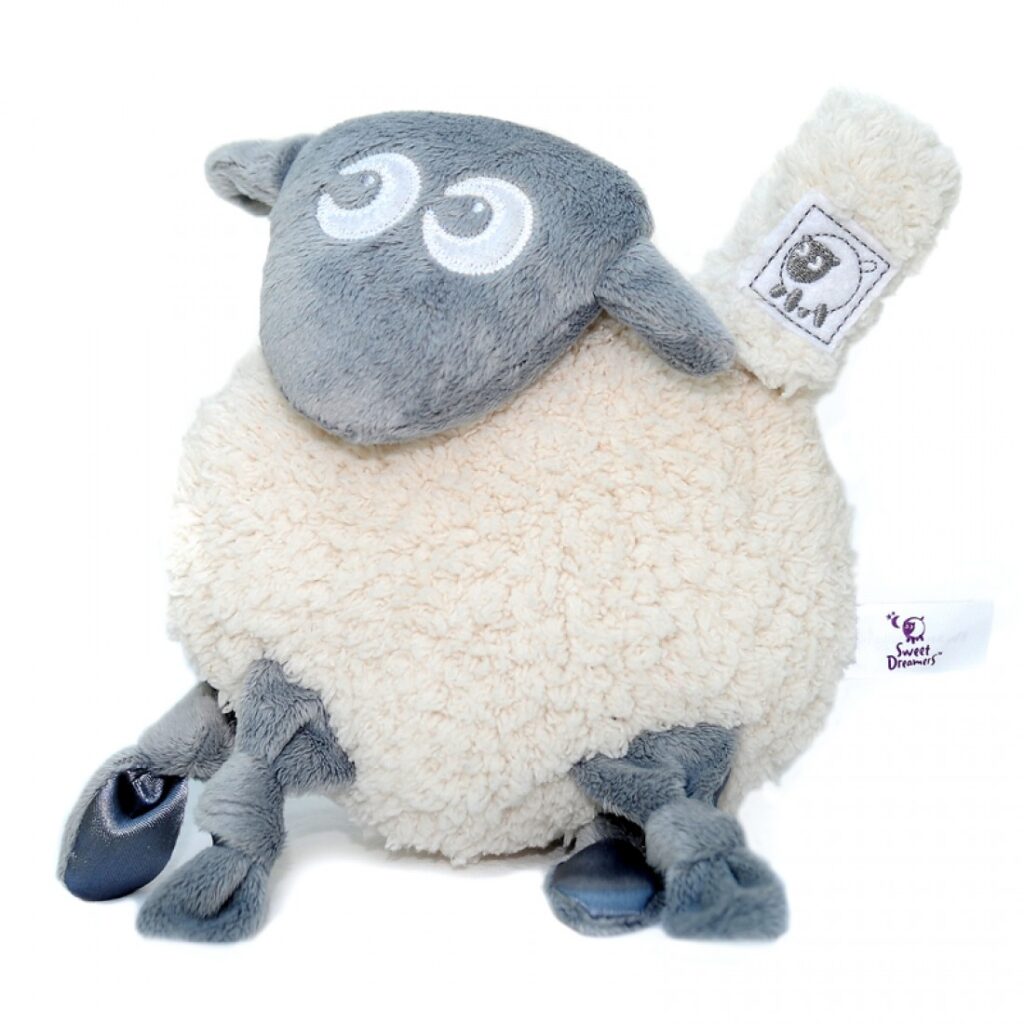 Ewan het Droomschaap Grijs Classic 1.0 Hartslagknuffel Baby Speelgoed Knuffeldoekje