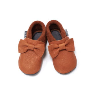 Otroški usnjeni copati Baobaby - Pirouette Hazelnut