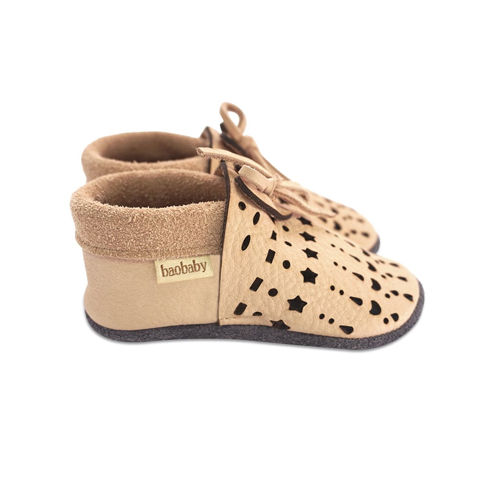 Otroški usnjeni copati Baobaby - Sandals Dots Powder - slika 2