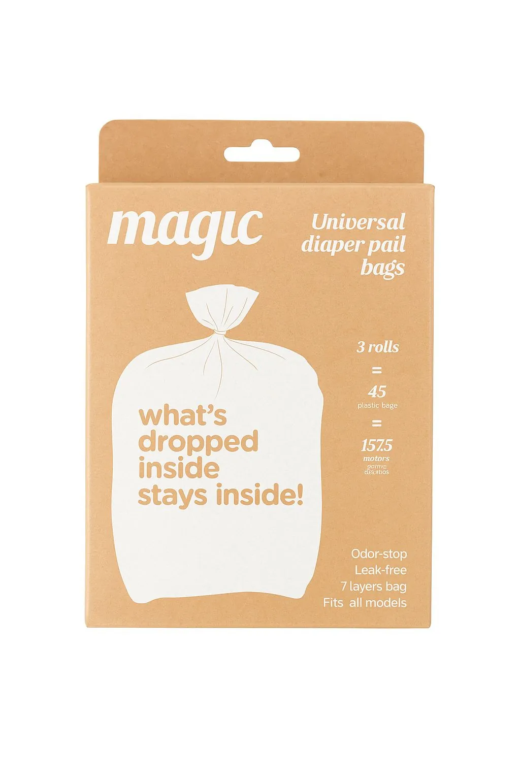 Magic vrečke za koš za plenice Majestic - Pak.45