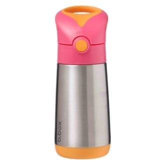 b.box Termo jeklenička s slamico (350ml) Strawberry