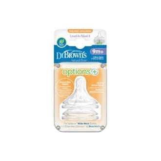 Dr. Brown’s Anti-Colic cucelj za stekleničke s širokim grlom (Pak.2) - 4 (9 m+) Fast Flow