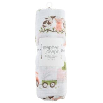 Muslin odejica Stephen Joseph 120x120cm - Farm