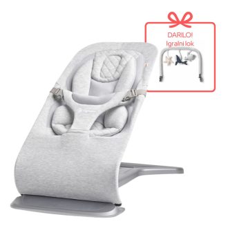 Otroški ležalnik 3v1 Ergobaby Evolve - Light Grey