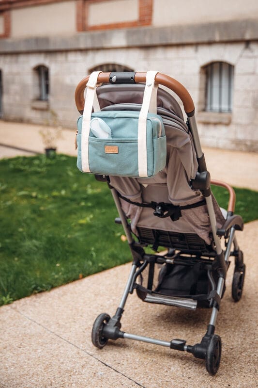 Organizator za voziček Beaba Mini Paris - Sage green - slika 4
