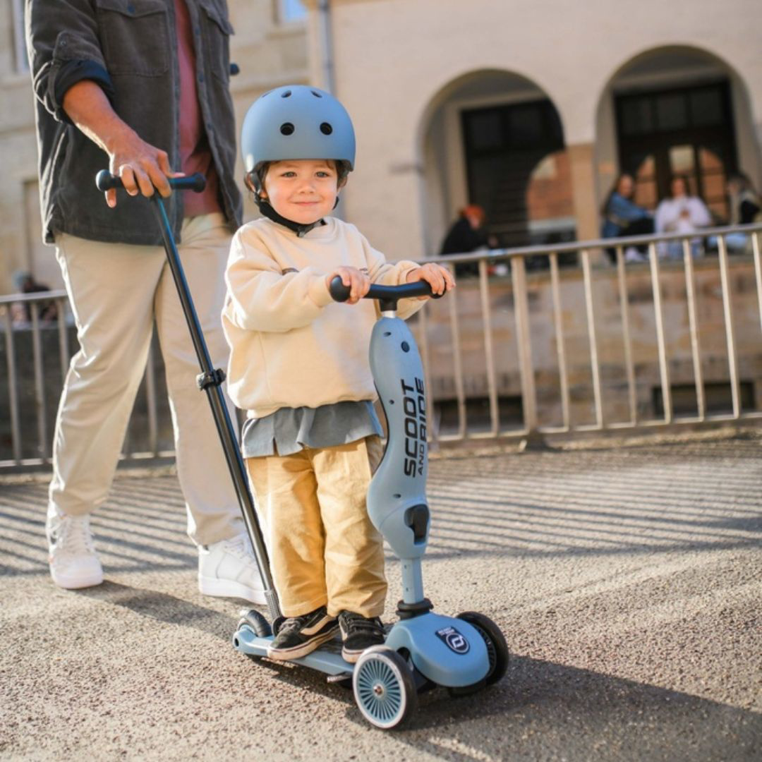 Scoot&Ride otroški skiro in poganjalec 2v1 Highwaykick 1 Push and Go - Steel - Slika 7