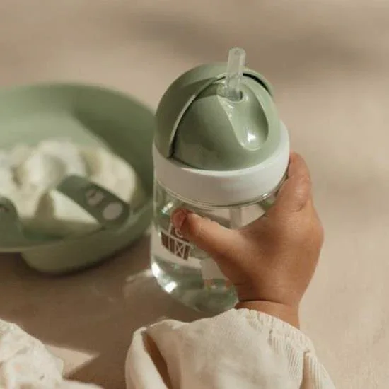 Lonček s slamico Little Dutch (300ml) - Farm - slika 2