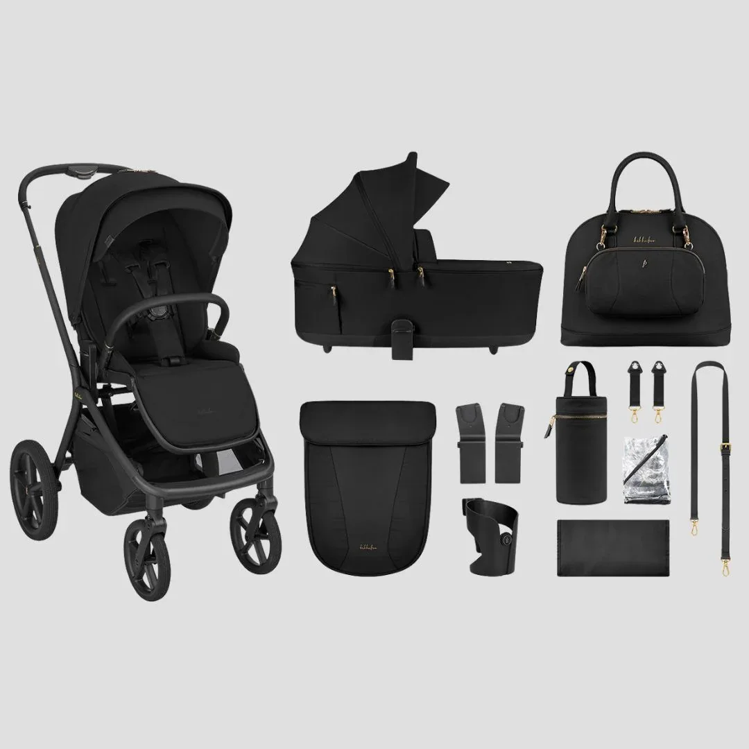 KikkaBoo® Goya Platinum voziček 2v1 - Noir - Slika 9