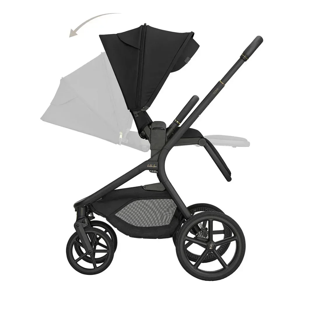 KikkaBoo® Goya Platinum komplet voziček 4v1 - Noire - Slika 6