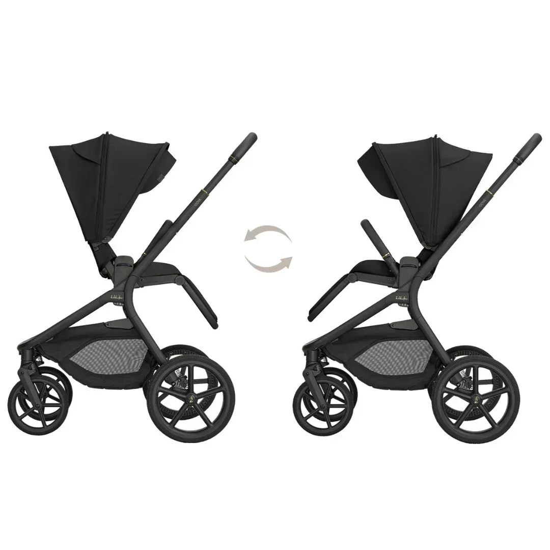 KikkaBoo® Goya Platinum komplet voziček 4v1 - Noire - Slika 5