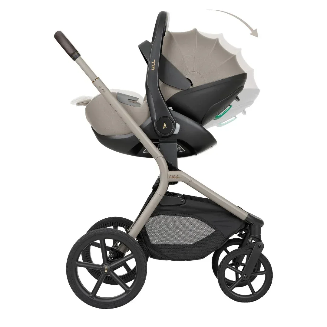 KikkaBoo® Goya Platinum komplet voziček 4v1 - Champagne - Slika 5