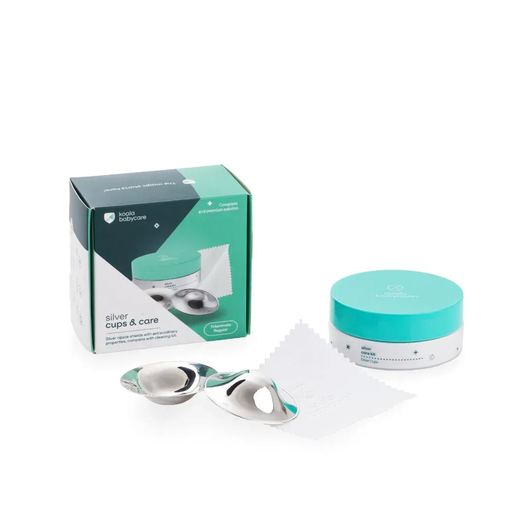 Koala Babycare® Cups&Care set za doječe mamice Trilaminate Silver Regular