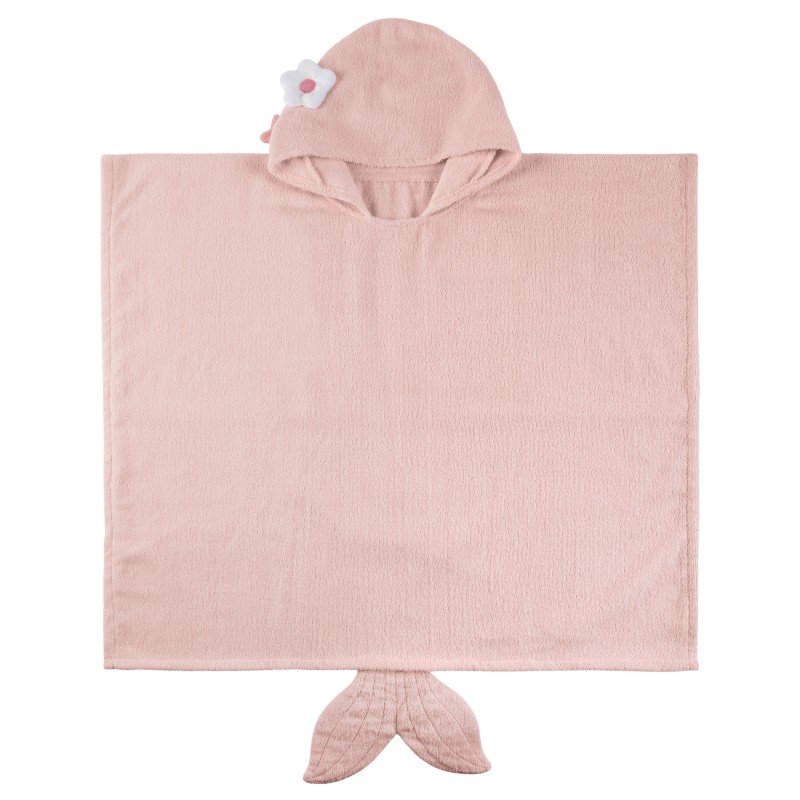 Kopalni pončo Stephen Joseph - Pink Flower - slika 3