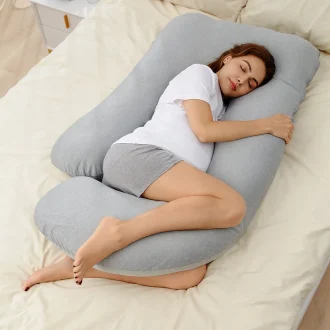 Nosečniška blazina Momcozy® U-Shaped Velvet pregnancy pillow