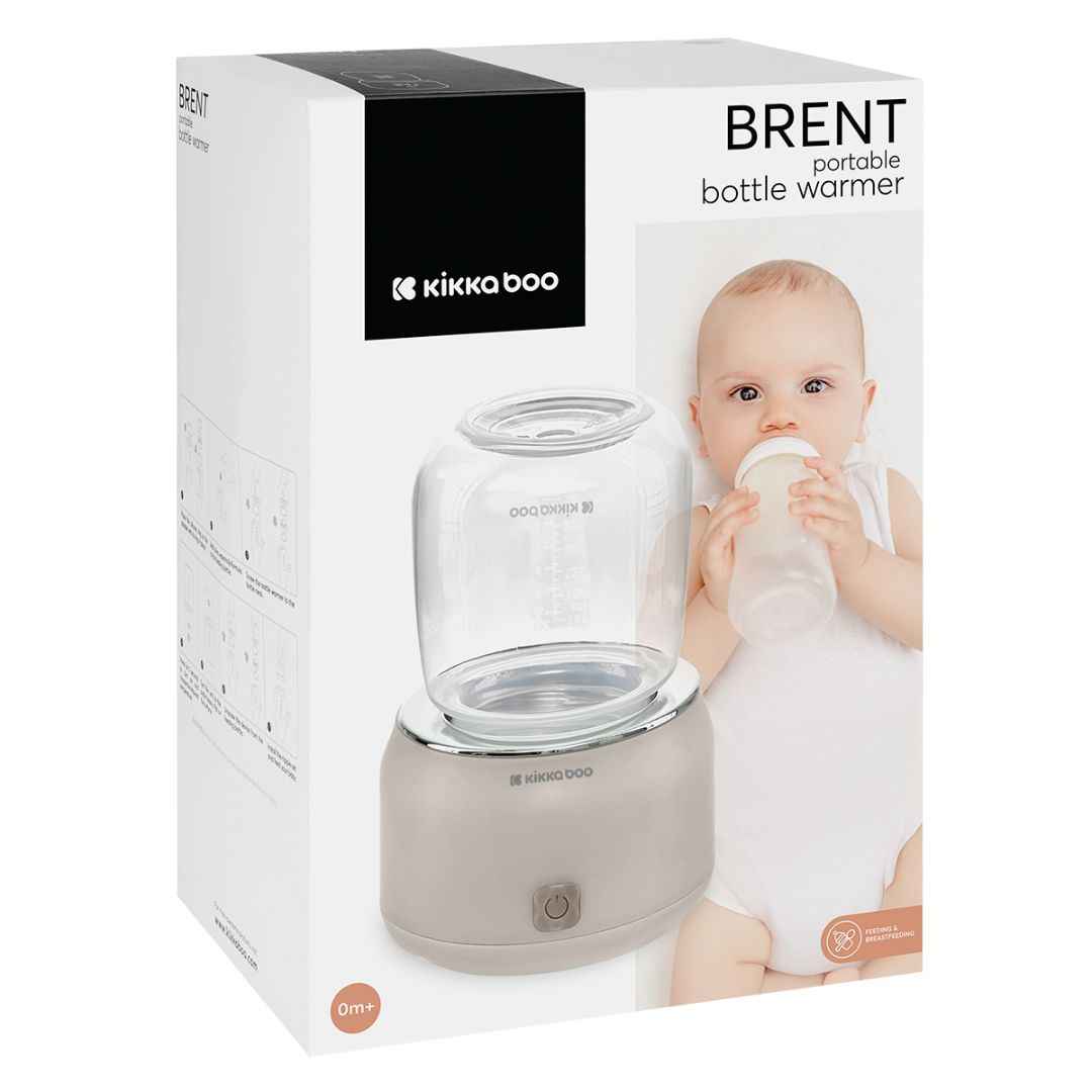 Prenosni grelnik stekleničk KikkaBoo® Brent Beige - slika 2